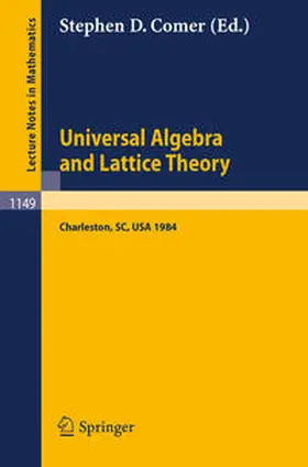 Comer | Universal Algebra and Lattice Theory | E-Book | sack.de