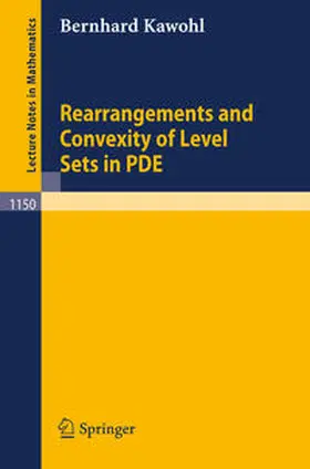 Kawohl | Rearrangements and Convexity of Level Sets in PDE | E-Book | sack.de