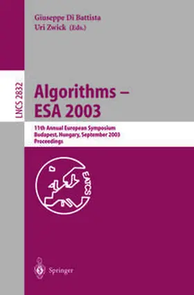 Di Battista / Zwick | Algorithms - ESA 2003 | E-Book | www2.sack.de