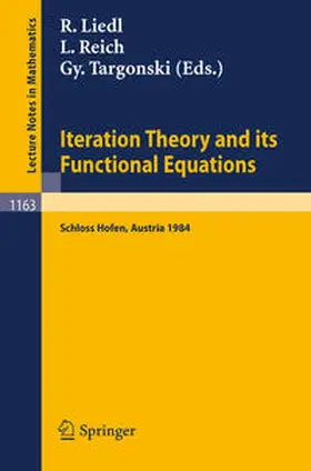 Liedl / Reich / Targonski | Iteration Theory and its Functional Equations | E-Book | sack.de