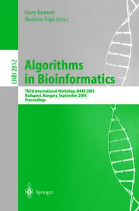 Benson / Page | Algorithms in Bioinformatics | E-Book | sack.de