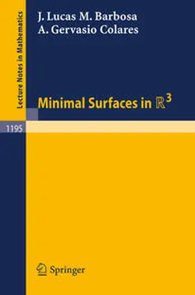 Barbosa / Colares |  Minimal Surfaces in R 3 | eBook | Sack Fachmedien