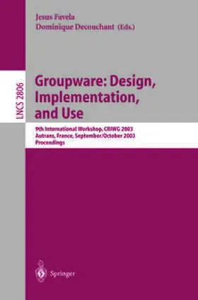 Favela / Decouchant | Groupware: Design, Implementation, and Use | E-Book | sack.de