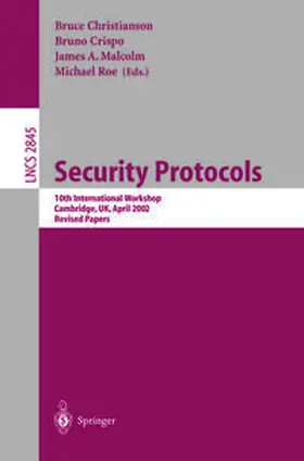 Christianson / Crispo / Malcolm | Security Protocols | E-Book | sack.de