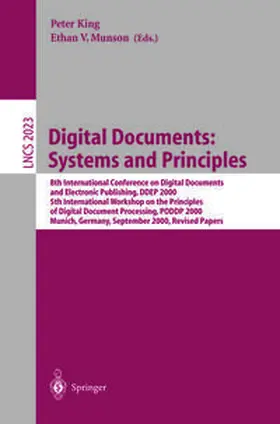 King / Munson | Digital Documents: Systems and Principles | E-Book | sack.de