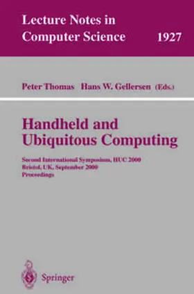 Thomas / Gellersen |  Handheld and Ubiquitous Computing | eBook | Sack Fachmedien