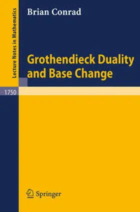 Conrad |  Grothendieck Duality and Base Change | eBook | Sack Fachmedien