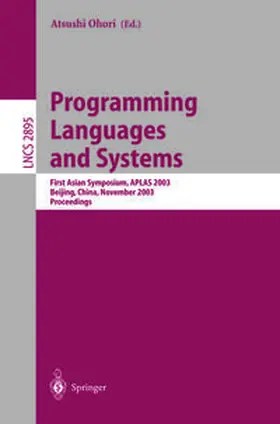 Ohori | Programming Languages and Systems | E-Book | sack.de