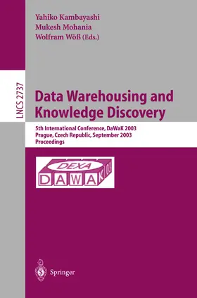 Kambayashi / Mohania / Wöß |  Data Warehousing and Knowledge Discovery | Buch |  Sack Fachmedien