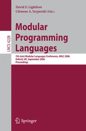 Lightfoot / Szyperski |  Modular Programming Languages | eBook | Sack Fachmedien
