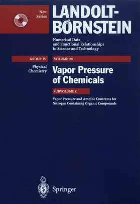 Wijn / Hall |  Vapor Pressure and Antoine Constants for Nitrogen Containing Organic Compounds | Buch |  Sack Fachmedien