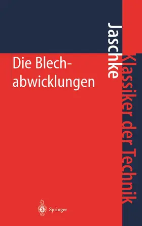 Jaschke |  Die Blechabwicklungen | Buch |  Sack Fachmedien