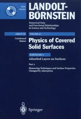 Hermann / Ibach / Jacobi |  Measuring Techniques and Surface Properties Changed by Adsorption | Buch |  Sack Fachmedien