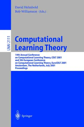 Helmbold / Williamson |  Computational Learning Theory | Buch |  Sack Fachmedien