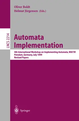 Boldt / Jürgensen |  Automata Implementation | Buch |  Sack Fachmedien