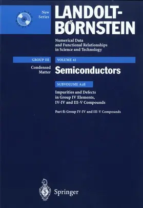  Impurities and Defects in Group IV-IV and III-V Compounds | Buch |  Sack Fachmedien