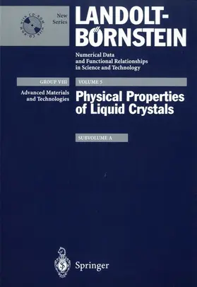 Pestov / Vill |  Physical Properties of Liquid Crystals | Buch |  Sack Fachmedien