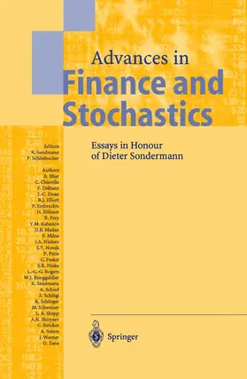 Schönbucher / Sandmann |  Advances in Finance and Stochastics | Buch |  Sack Fachmedien
