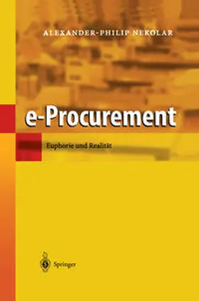 Nekolar |  e-Procurement | Buch |  Sack Fachmedien