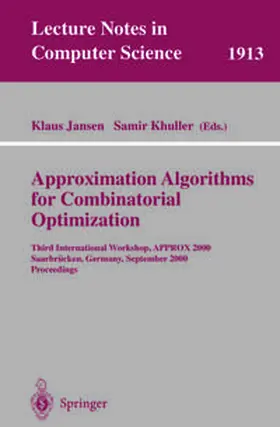 Jansen / Khuller | Approximation Algorithms for Combinatorial Optimization | E-Book | sack.de