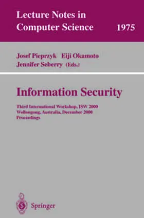 Pieprzyk / Okamoto / Seberry | Information Security | E-Book | sack.de