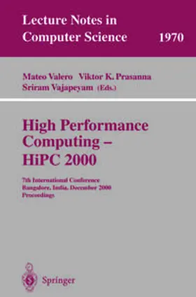 Valero / Prasanna / Vajapeyam | High Performance Computing - HiPC 2000 | E-Book | sack.de