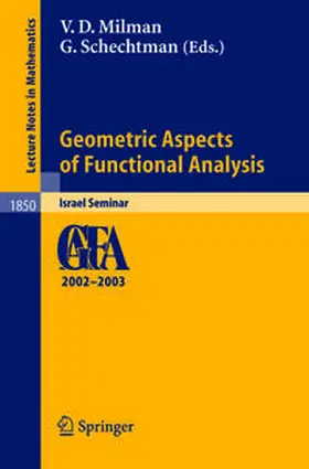 Milman / Schechtman |  Geometric Aspects of Functional Analysis | eBook | Sack Fachmedien