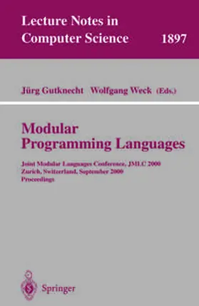 Gutknecht / Weck | Modular Programming Languages | E-Book | www2.sack.de