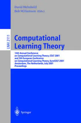 Helmbold / Williamson | Computational Learning Theory | E-Book | www2.sack.de