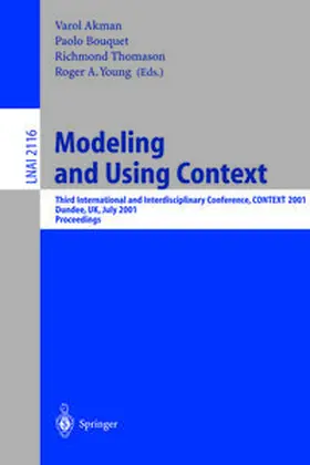 Akman / Bouquet / Thomason |  Modeling and Using Context | eBook | Sack Fachmedien