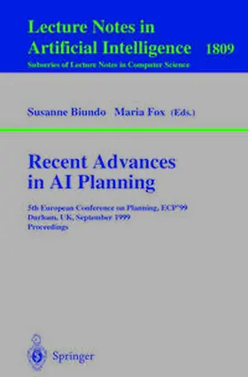 Biundo / Fox | Recent Advances in AI Planning | E-Book | www2.sack.de