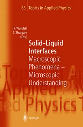 Wandelt / Thurgate |  Solid-Liquid Interfaces | eBook | Sack Fachmedien