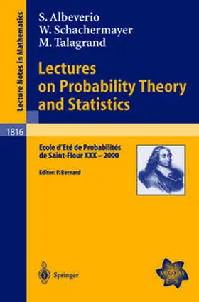 Albeverio / Bernard / Schachermayer | Lectures on Probability Theory and Statistics | E-Book | sack.de