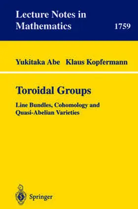 Abe / Kopfermann | Toroidal Groups | E-Book | sack.de