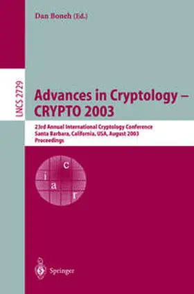Boneh | Advances in Cryptology -- CRYPTO 2003 | E-Book | sack.de