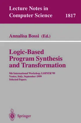 Bossi | Logic-Based Program Synthesis and Transformation | E-Book | www2.sack.de