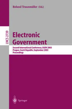 Traunmüller | Electronic Government | E-Book | sack.de