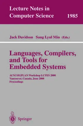 Davidson / Min |  Languages, Compilers, and Tools for Embedded Systems | eBook | Sack Fachmedien
