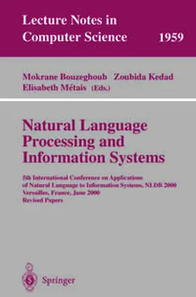 Bouzeghoub / Kedad / Metais | Natural Language Processing and Information Systems | E-Book | sack.de