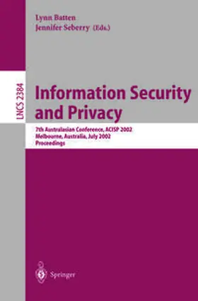 Batten / Seberry | Information Security and Privacy | E-Book | sack.de