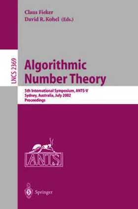 Fieker / Kohel |  Algorithmic Number Theory | eBook | Sack Fachmedien