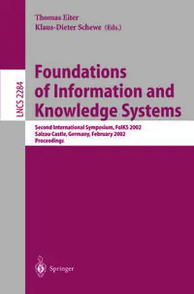 Eiter / Schewe |  Foundations of Information and Knowledge Systems | eBook | Sack Fachmedien