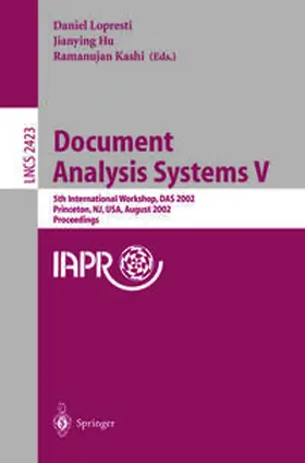 Lopresti / Hu / Kashi | Document Analysis Systems V | E-Book | sack.de