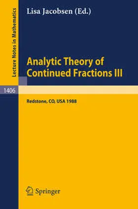 Jacobsen | Analytic Theory of Continued Fractions III | E-Book | sack.de