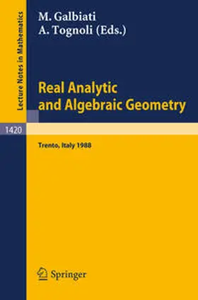 Galbiati / Tognoli |  Real Analytic and Algebraic Geometry | eBook | Sack Fachmedien
