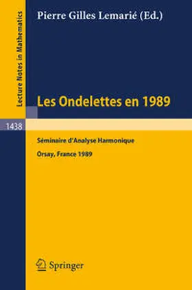 Lemarie | Les Ondelettes en 1989 | E-Book | sack.de