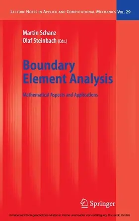 Schanz / Steinbach | Boundary Element Analysis | E-Book | sack.de
