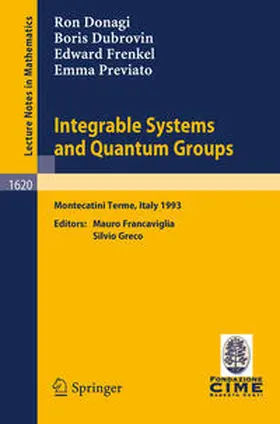 Donagi / Francaviglia / Dubrovin | Integrable Systems and Quantum Groups | E-Book | sack.de