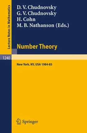 Chudnovsky / Cohn / Nathanson |  Number Theory | eBook | Sack Fachmedien