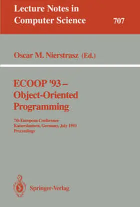 Nierstrasz | ECOOP '93 - Object-Oriented Programming | E-Book | www2.sack.de